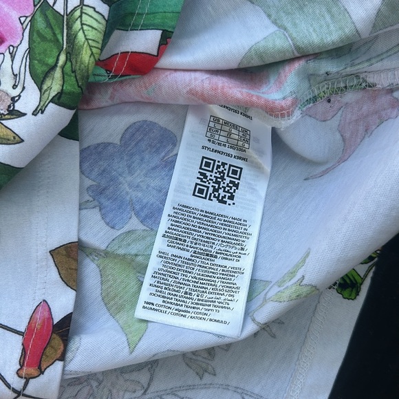 New GUESS Men's Floral Embroidered Logo Graphic T-Shirt SZ L - Picture 9 of 9